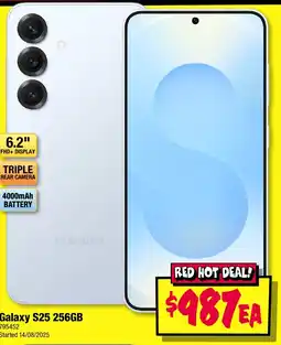JB Hi-Fi Galaxy S25 256GB offer