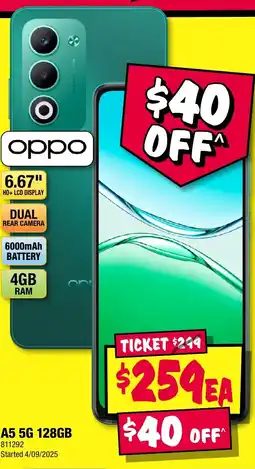 JB Hi-Fi A5 5G 128GB offer