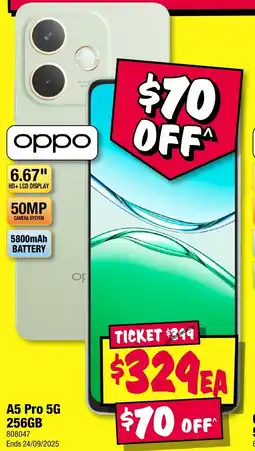 JB Hi-Fi A5 Pro 5G 256GB offer