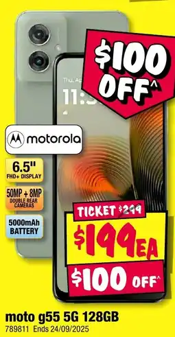 JB Hi-Fi moto g55 5G 128GB offer
