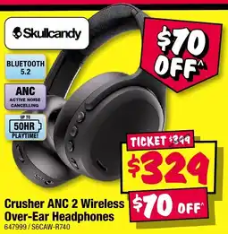 JB Hi-Fi Crusher ANC 2 Wireless Over-Ear Headphones offer