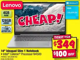 JB Hi-Fi 14" Ideapad Slim 1 Notebook offer