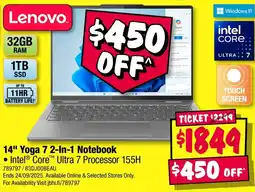 JB Hi-Fi 14" Yoga 7 2-In-1 Notebook offer