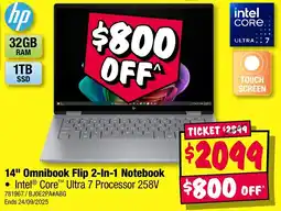 JB Hi-Fi 14" Omnibook Flip 2-In-1 Notebook offer