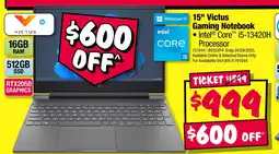 JB Hi-Fi 15" Victus Gaming Notebook offer