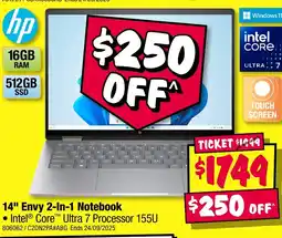 JB Hi-Fi 14" Envy 2-In-1 Notebook Intel offer