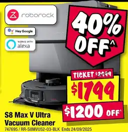 JB Hi-Fi S8 Max V Ultra Vacuum Cleaner offer