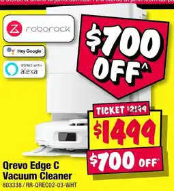 JB Hi-Fi Qrevo Edge C Vacuum Cleaner offer