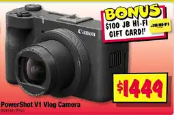 JB Hi-Fi PowerShot V1 Vlog Camera offer
