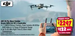 JB Hi-Fi AIR 3S Fly More Combo Drone With DJI RC 2 Controller offer