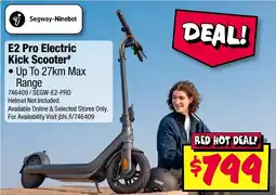 JB Hi-Fi E2 Pro Electric Kick Scooter offer