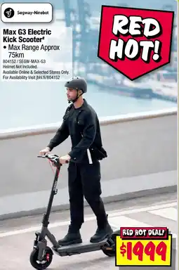 JB Hi-Fi Max G3 Electric Kick Scooter offer