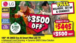 JB Hi-Fi 100" 4K QNED Evo Al Smart Mini LED TV offer