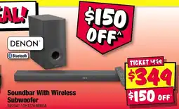 JB Hi-Fi Soundbar With Wireless Subwoofer offer