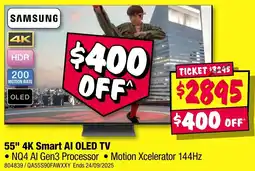 JB Hi-Fi 55" 4K Smart AI OLED TV offer