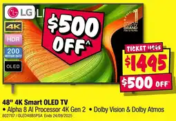 JB Hi-Fi 48" 4K Smart OLED TV offer