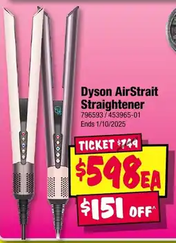 JB Hi-Fi Dyson AirStrait Straightener offer