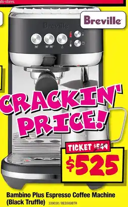 JB Hi-Fi Bambino Plus Espresso Coffee Machine (Black Truffle) offer