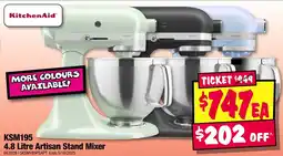 JB Hi-Fi KSM195 Artisan Stand Mixer offer
