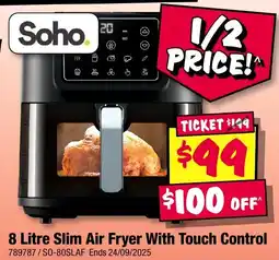 JB Hi-Fi Slim Air Fryer With Touch Control offer