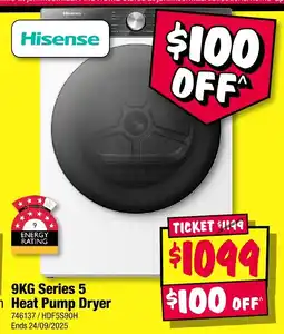 JB Hi-Fi Series 5 Heat Pump Dryer offer