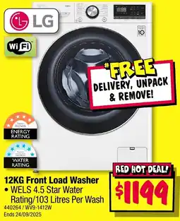 JB Hi-Fi Front Load Washer offer