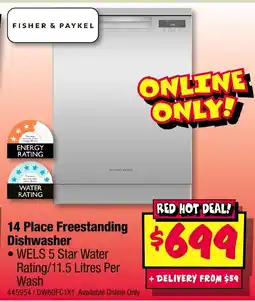 JB Hi-Fi 14 Place Freestanding Dishwasher offer