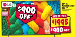 JB Hi-Fi 86" NanoCell Smart LED TV offer
