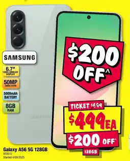 JB Hi-Fi Galaxy A56 5G 128GB offer