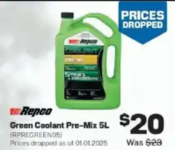 Repco Green Coolant Pre-Mix offer