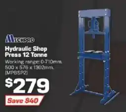 Repco Hydraulic Shop Press 12 Tonne offer