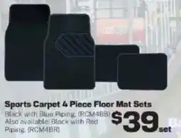 Repco Sports Carpet 4 Piece Floor Mat Sets offer