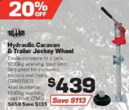 Repco Hydraulic Caravan & Trailer Jockey Wheel offer