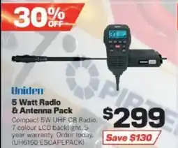 Repco 5 Watt Radio & Antenna Pack offer