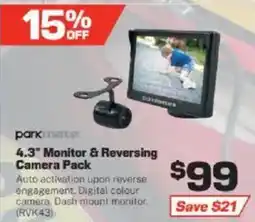 Repco 4.3" Monitor & Reversing Camera Pack offer
