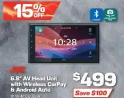 Repco 6.8" AV Head Unit with Wireless CarPay & Android Auto offer