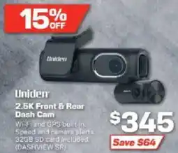 Repco 2.5K Front & Rear Dash Cam offer