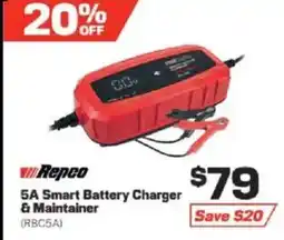 Repco 5A Smart Battery Charger & Maintainer offer