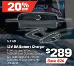 Repco 12V 8A Battery Charger offer