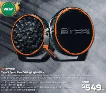 Repco Type X Sport Plus Driving Lights Kits offer