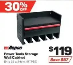 Repco Power Tools Storage Wall Cabinet offer
