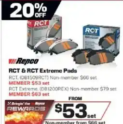 Repco RCT & RCT Extreme Pads offer