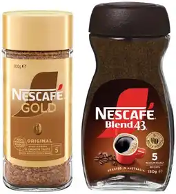 IGA Nescafé Gold Instant Coffee 90-100g or Blend 43 Instant Coffee 140-150g Selected Varieties offer