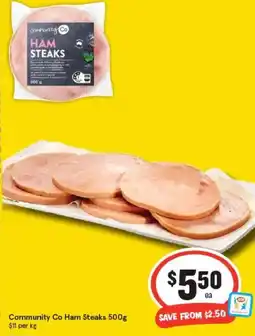 IGA Community Co Ham Steaks offer