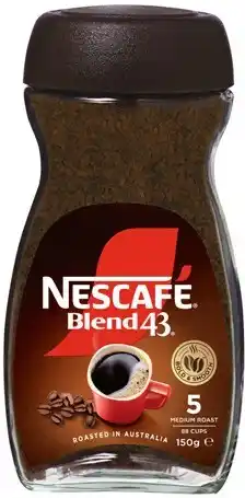 IGA Nescafé Blend 43 140-150g or Gold 90-100g Instant Coffee Selected Varieties offer