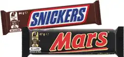 IGA Mars Medium Bars 44‑56g, M&M’s 35‑49g or Skittles 30g Selected Varieties offer
