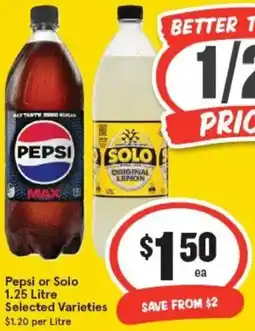 IGA Pepsi or Solo offer