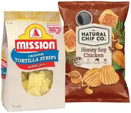 IGA The Natural Chip Co. Chips 175g or Mission Tortilla Corn Chips 230g Selected Varieties offer
