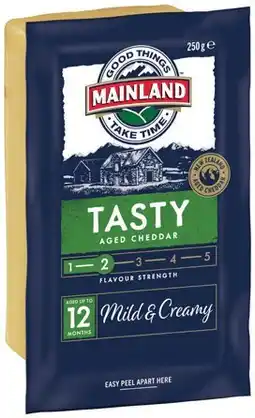 IGA Mainland Cheese Block 200‑250g Selected Varieties offer