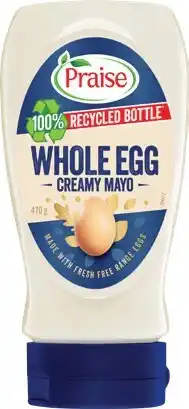 IGA Praise Whole Egg Squeezy Mayo 470g offer